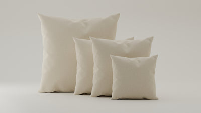 Creme-Veluno / 1x 50x50cm / 2x 70x70cm / 1x 100x100