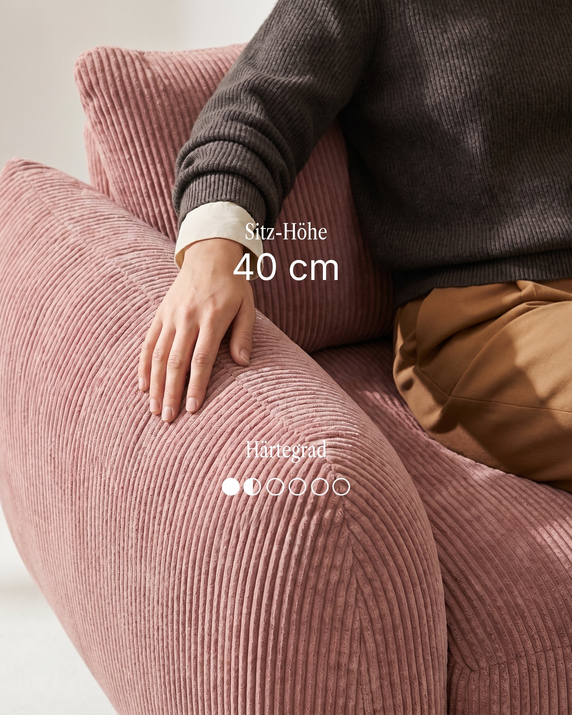 Modulares Sofa Luma 3-Sitzer mit Schlaffunktion