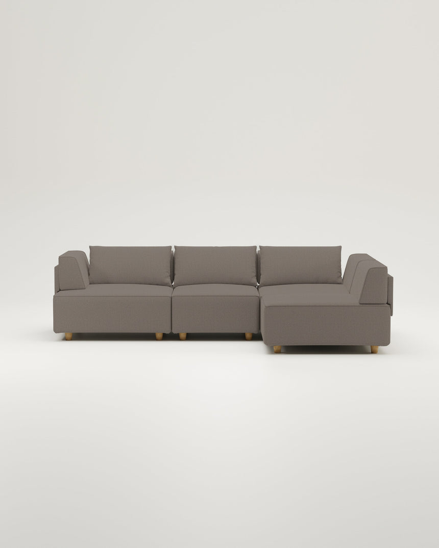 Stoffbezug - Modulares Sofa Louis 4-Sitzer
