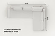 Modulares Sofa Louis L mit Schlaffunktion