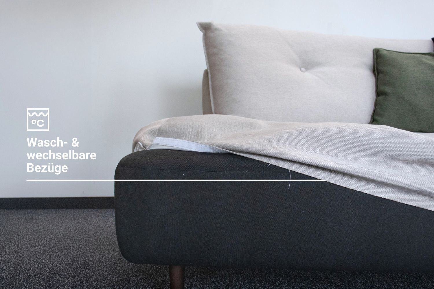 Outlet - Modulares Sofa Mike mit Schlaffunktion - Showroom Wien - 1. Teilzahlung - Individuell
