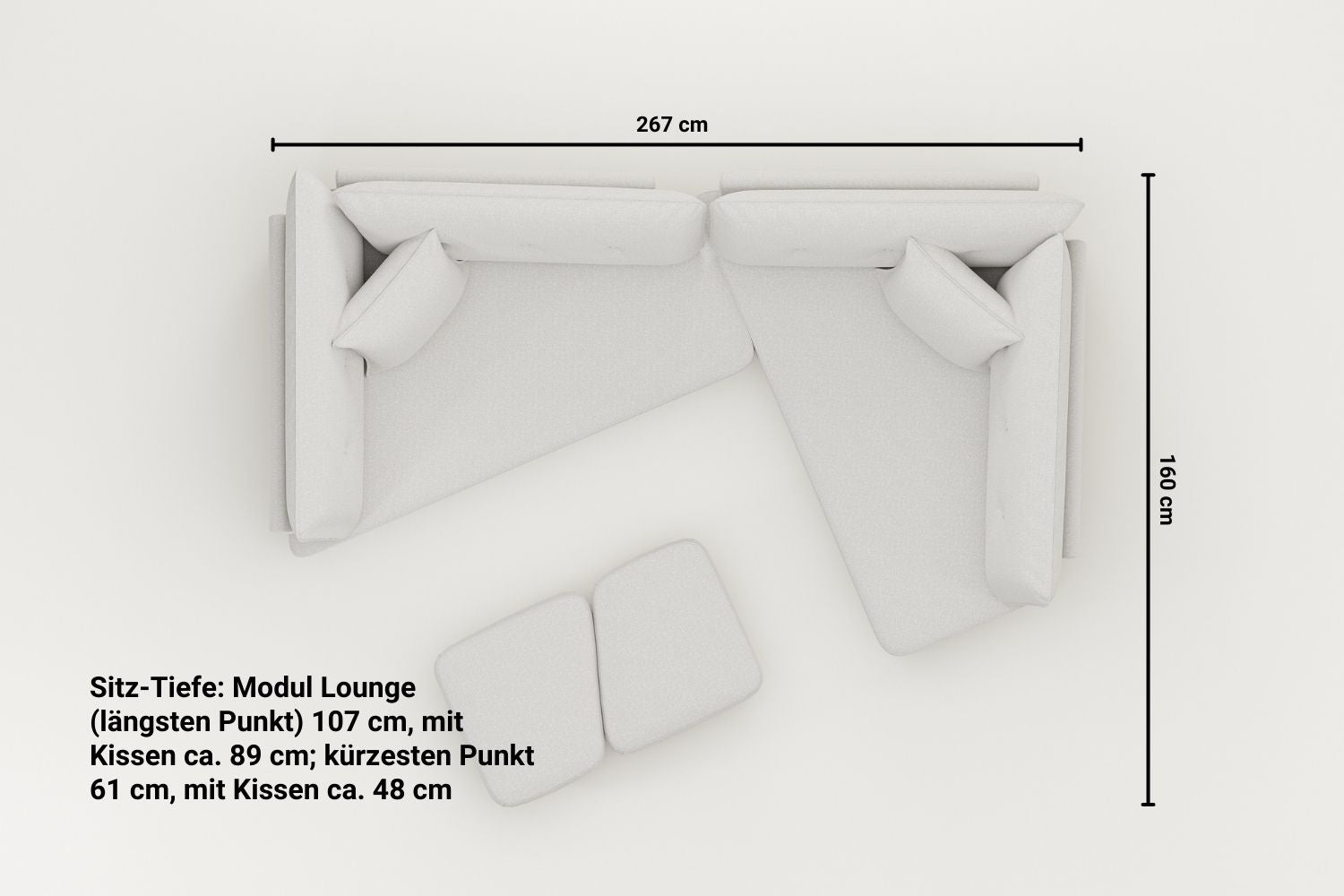 Outlet - Modulares Sofa Mike mit Schlaffunktion - Showroom Wien - 1. Teilzahlung - Individuell