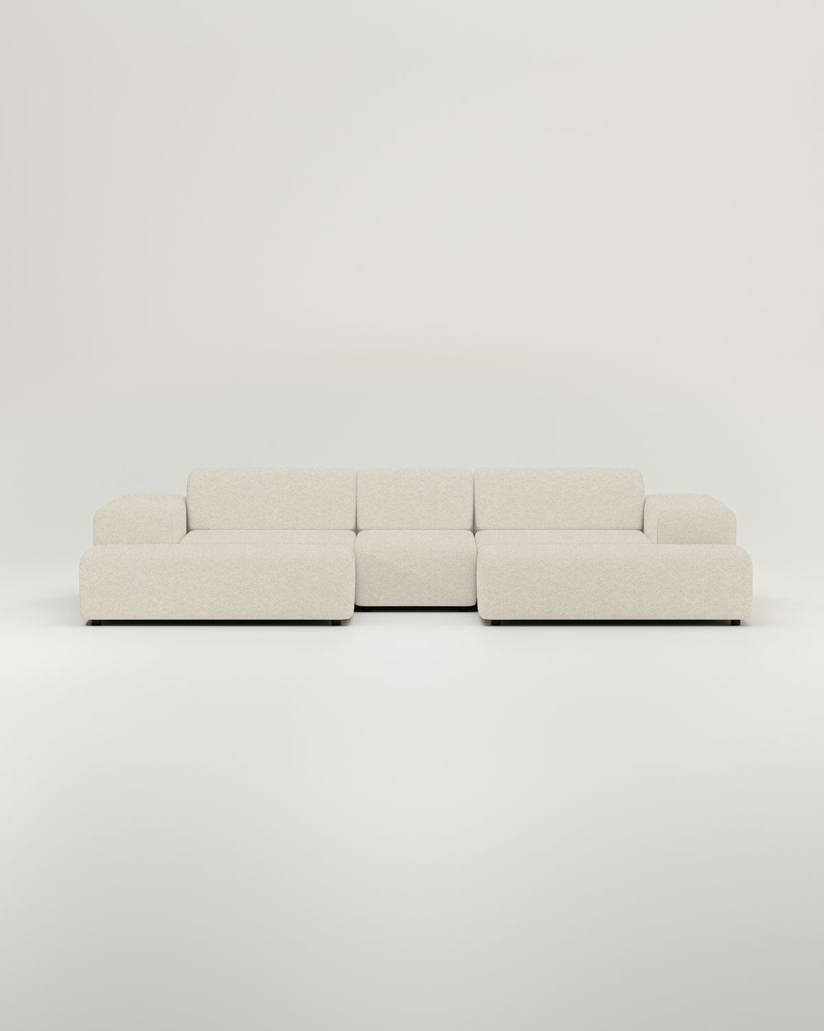 Stoffbezug - Modulares Sofa Nina U-Form / Wohnlandschaft
