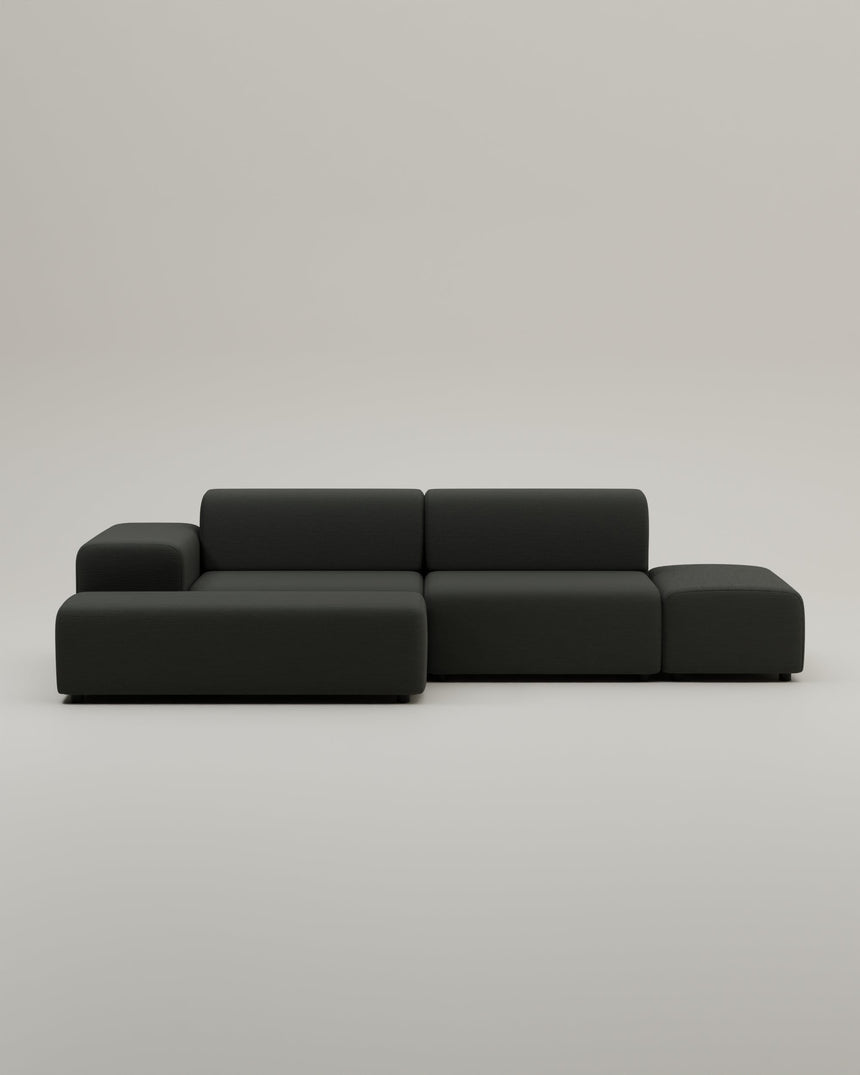 Stoffbezug - Modulares Ecksofa Nina 4-Sitzer