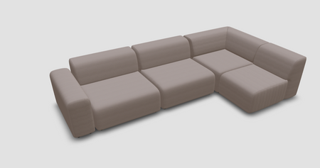 Outlet - Modular corner sofa Nina 4-seater with sleep function