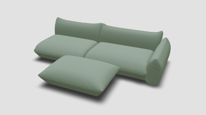 Luma modular sofa L 4-seater with sleep function
