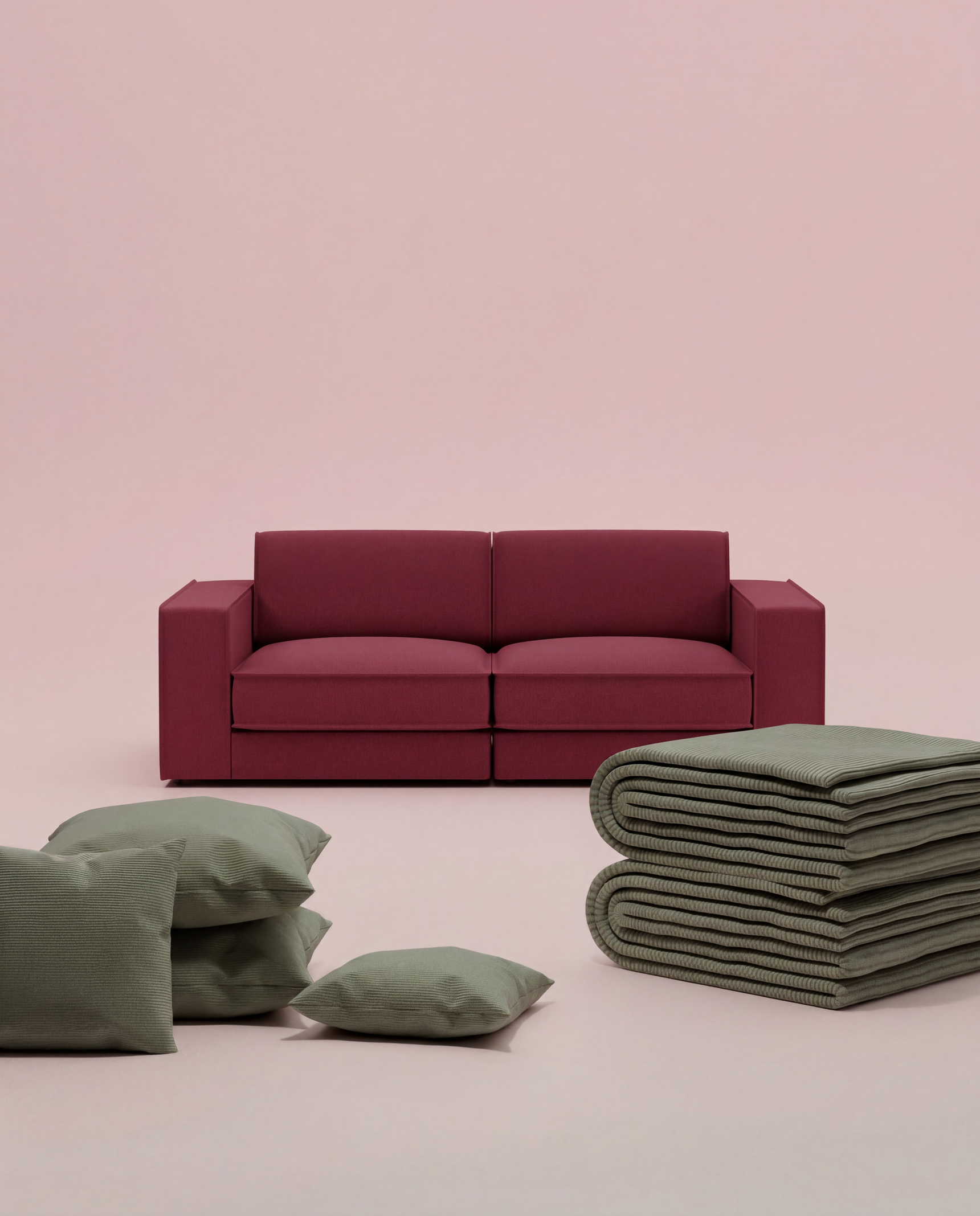 3 in 1 Set Modulares Sofa Terra 2-Sitzer