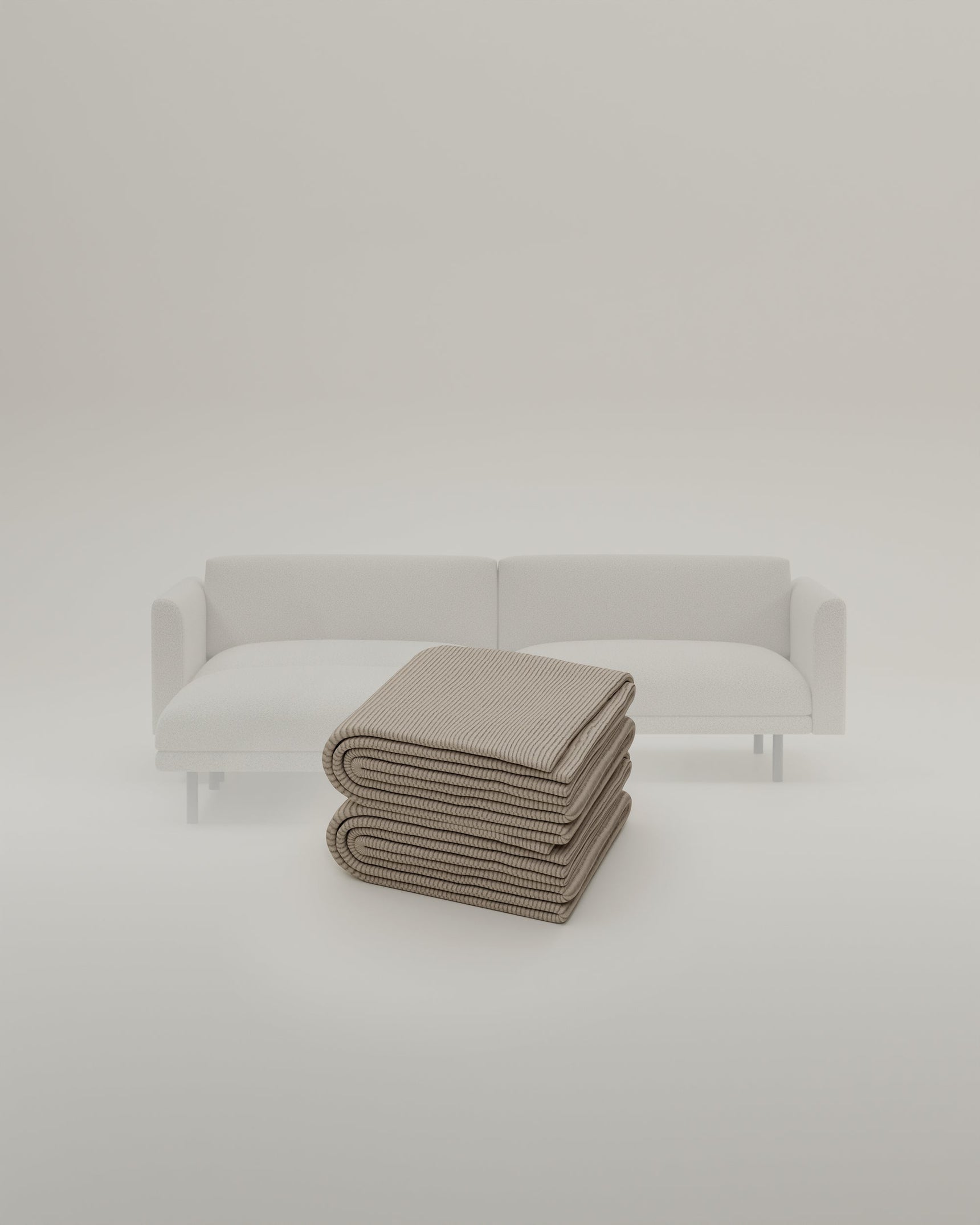 Fabric cover - Modular sofa Aera 2.5-seater with ottoman and sleeping function