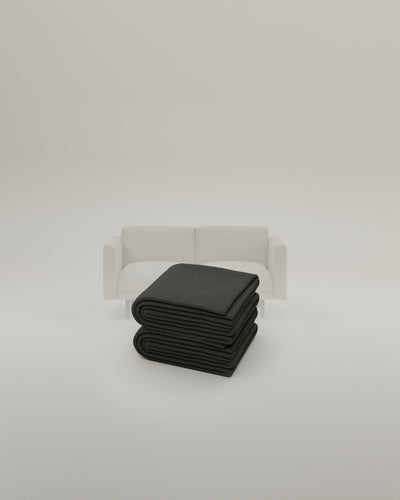Anthrazit-Cord / Metallfüsse 18cm