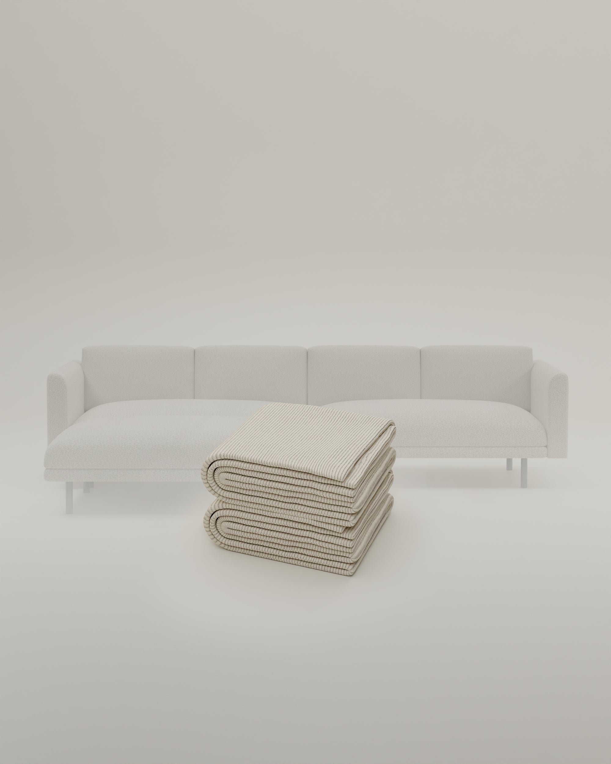 Fabric cover - Modular sofa Aera 3-seater with ottoman and sleeping function