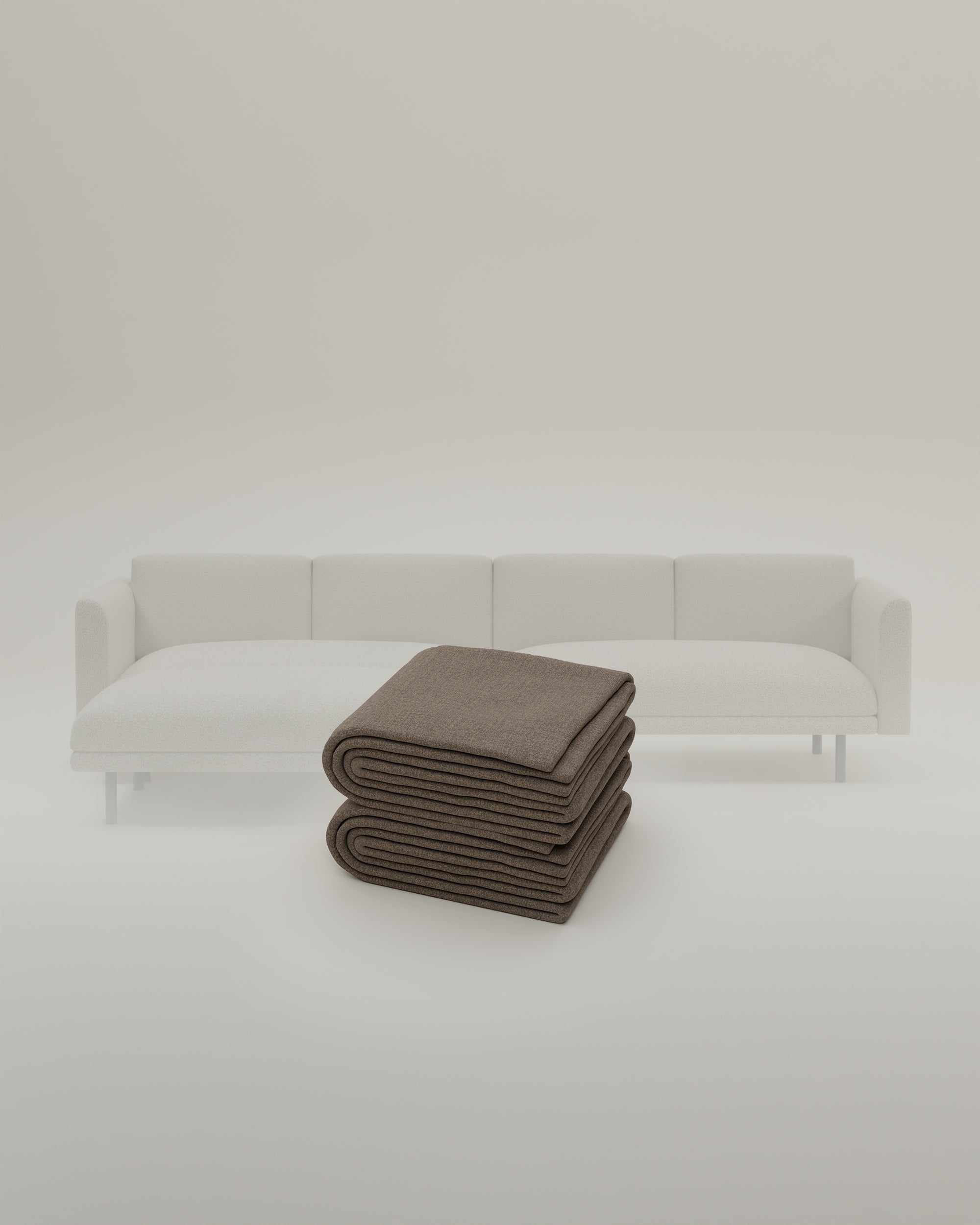 Fabric cover - Modular sofa Aera 3-seater with ottoman and sleeping function