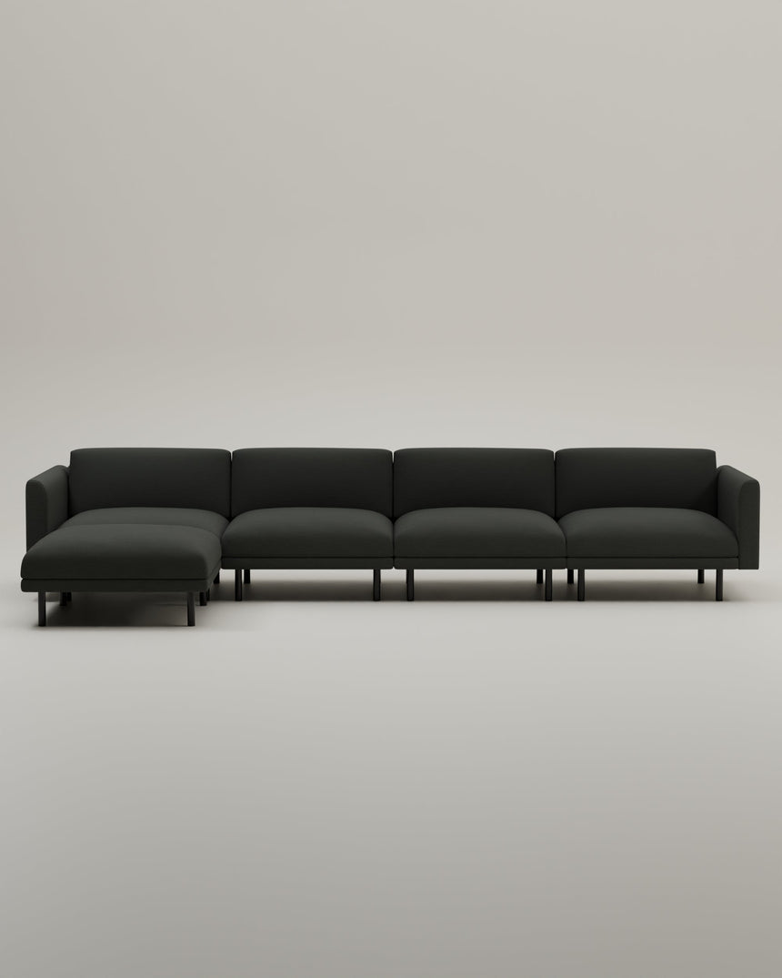 Stoffbezug - Modulares Sofa Aera 5-Sitzer mit Schlaffunktion