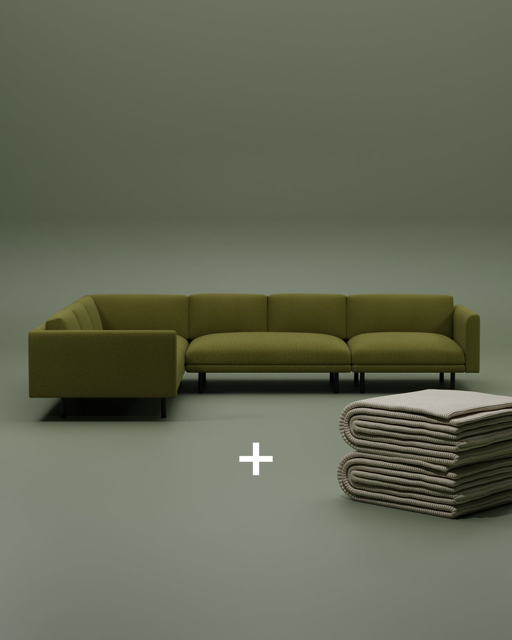 Modulares Sofa Aera Ecksofa XL mit Schlaffunktion 2 in 1 Set