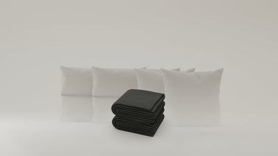 Anthrazit-Cord / 2x50x50cm / 2x48x75cm