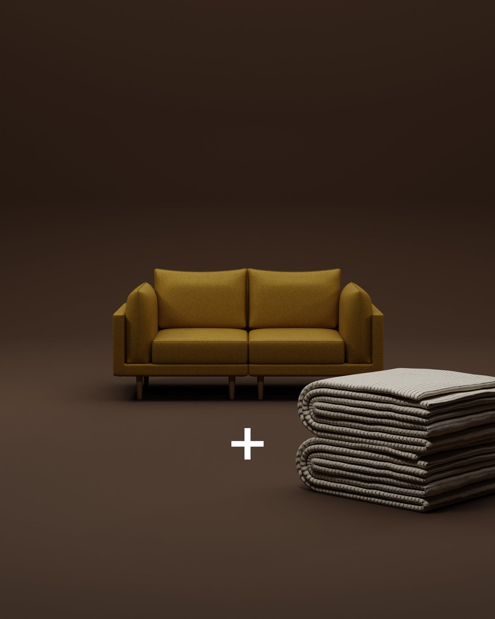 Modulares Sofa Donna 2-Sitzer mit Schlaffunktion