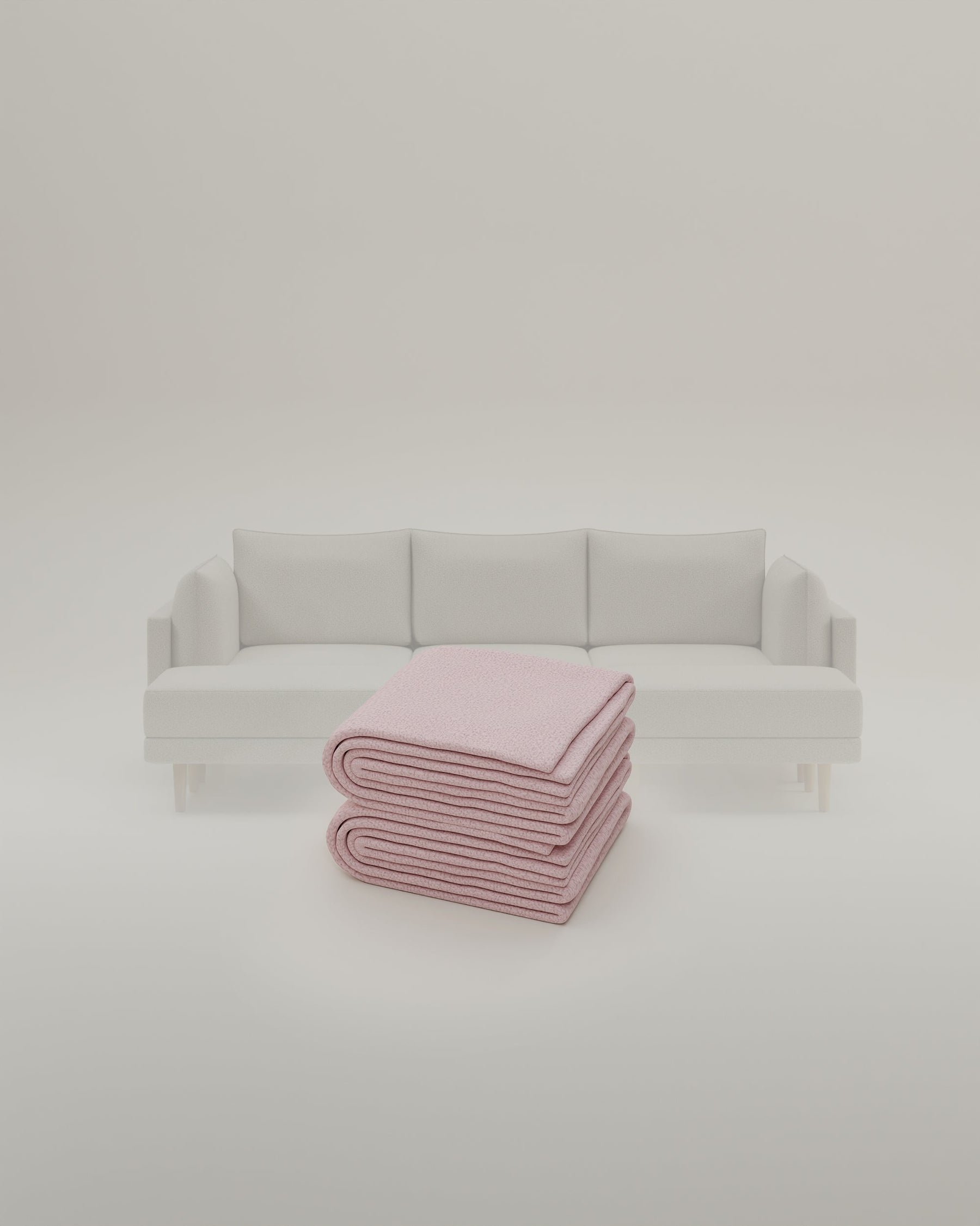 Outlet - Stoffbezug - Modulares Sofa Donna U-Form Bouclé Rose Showroom Wien