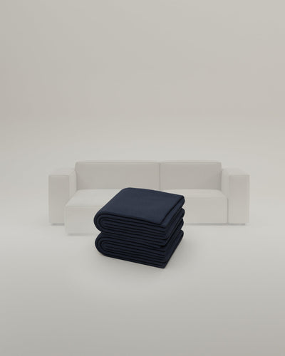 Navy-Bouclé