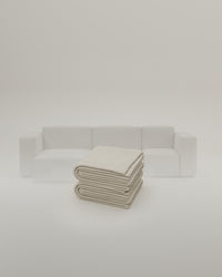 Fabric cover - Austrian modular corner sofa Harvey 4-seater with sleep function