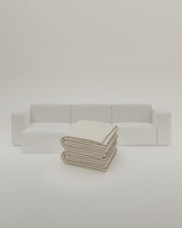 Stoffbezug - Modulares Sofa Harvey L 4-Sitzer mit Schlaffunktion