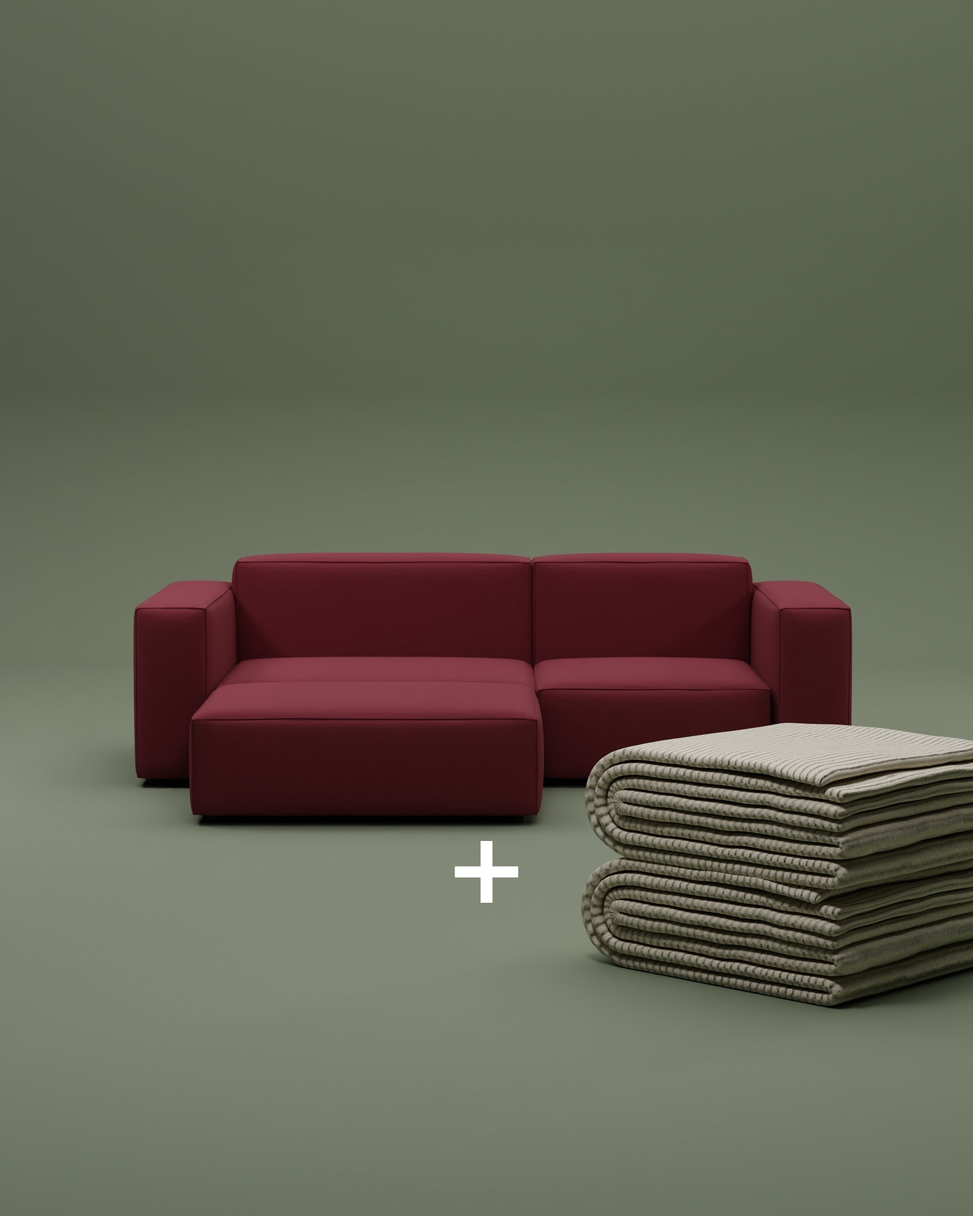Modulares Ecksofa Harvey 3-Sitzer mit Schlaffunktion