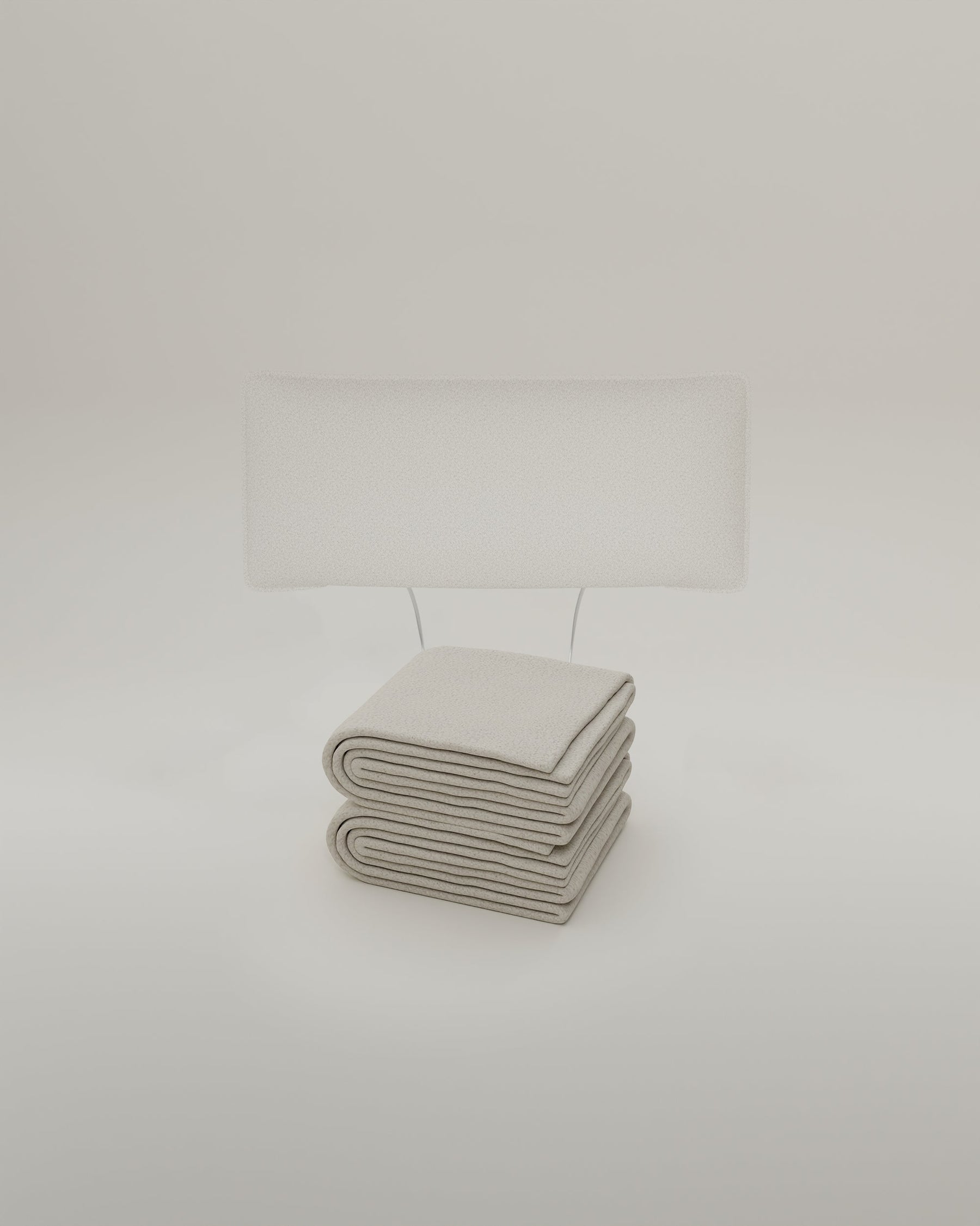 Fabric cover - headrest with seam