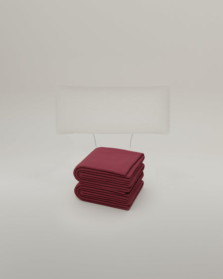 Fabric cover - headrest with seam