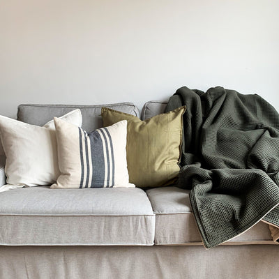 Kuscheldecke Zoe Waldgrün 145 x 210 cm - Livom