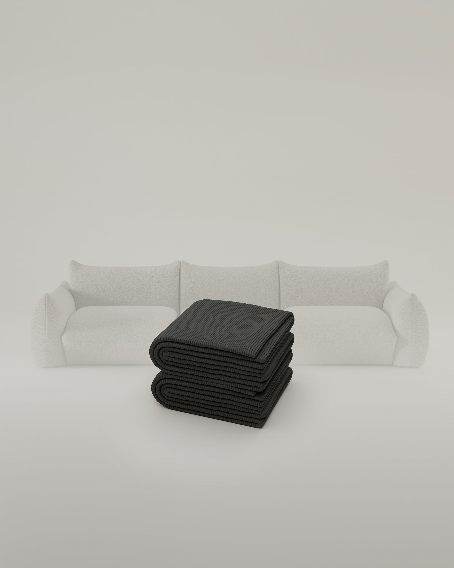 Stoffbezug - Modulares Sofa Luma 3-Sitzer mit Schlaffunktion