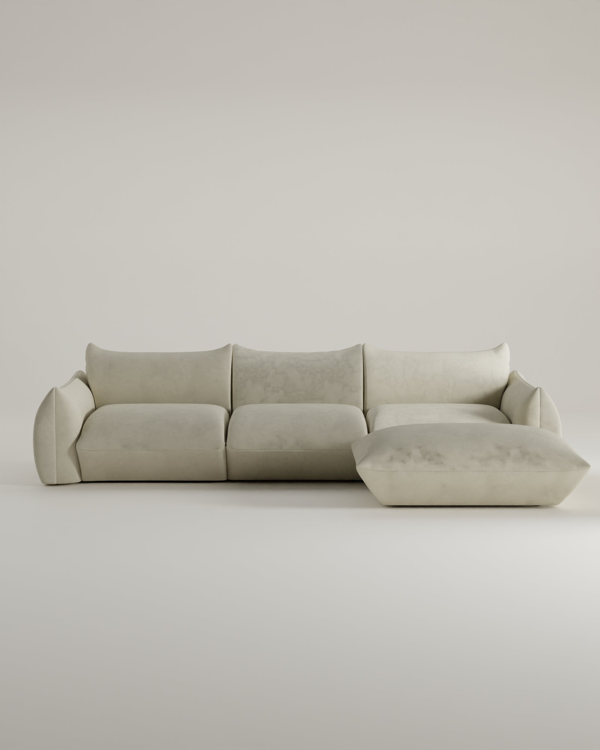 Modulares Sofa Luma L 4-Sitzer mit Schlaffunktion