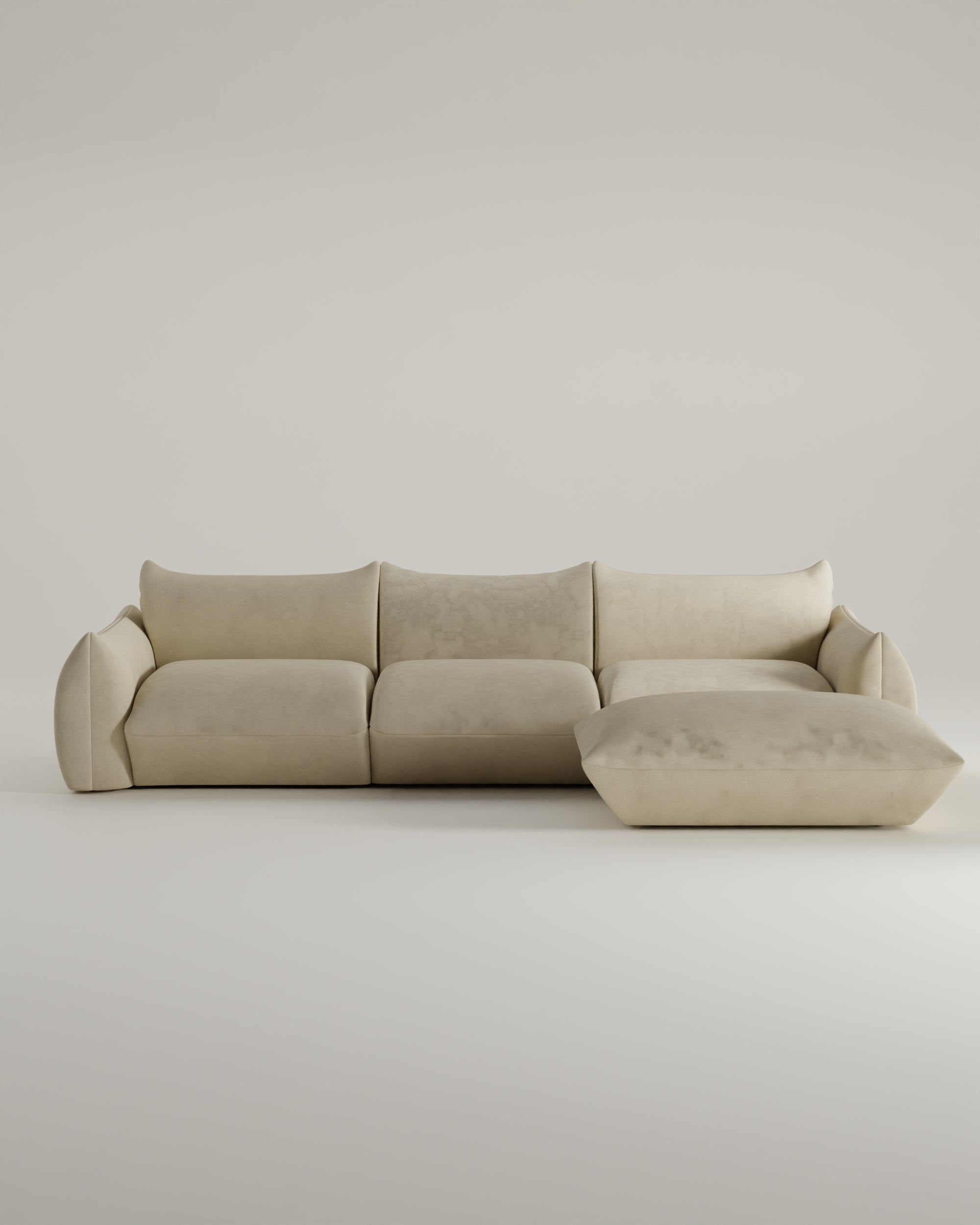 Modulares Sofa Luma L 4-Sitzer mit Schlaffunktion