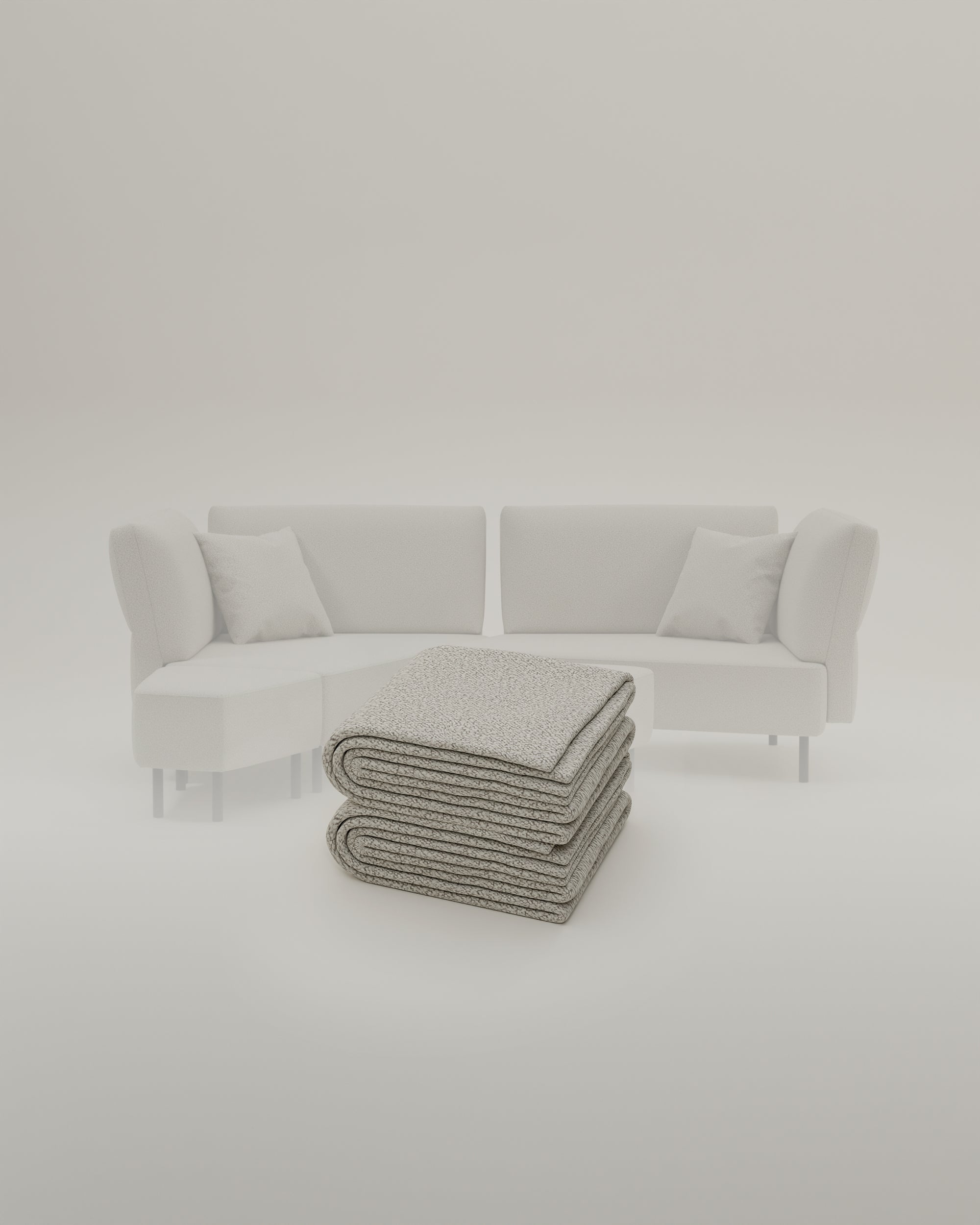 Stoffbezug Fuego Cappuccino - Modulares Sofa Mike - Individuell Joanna