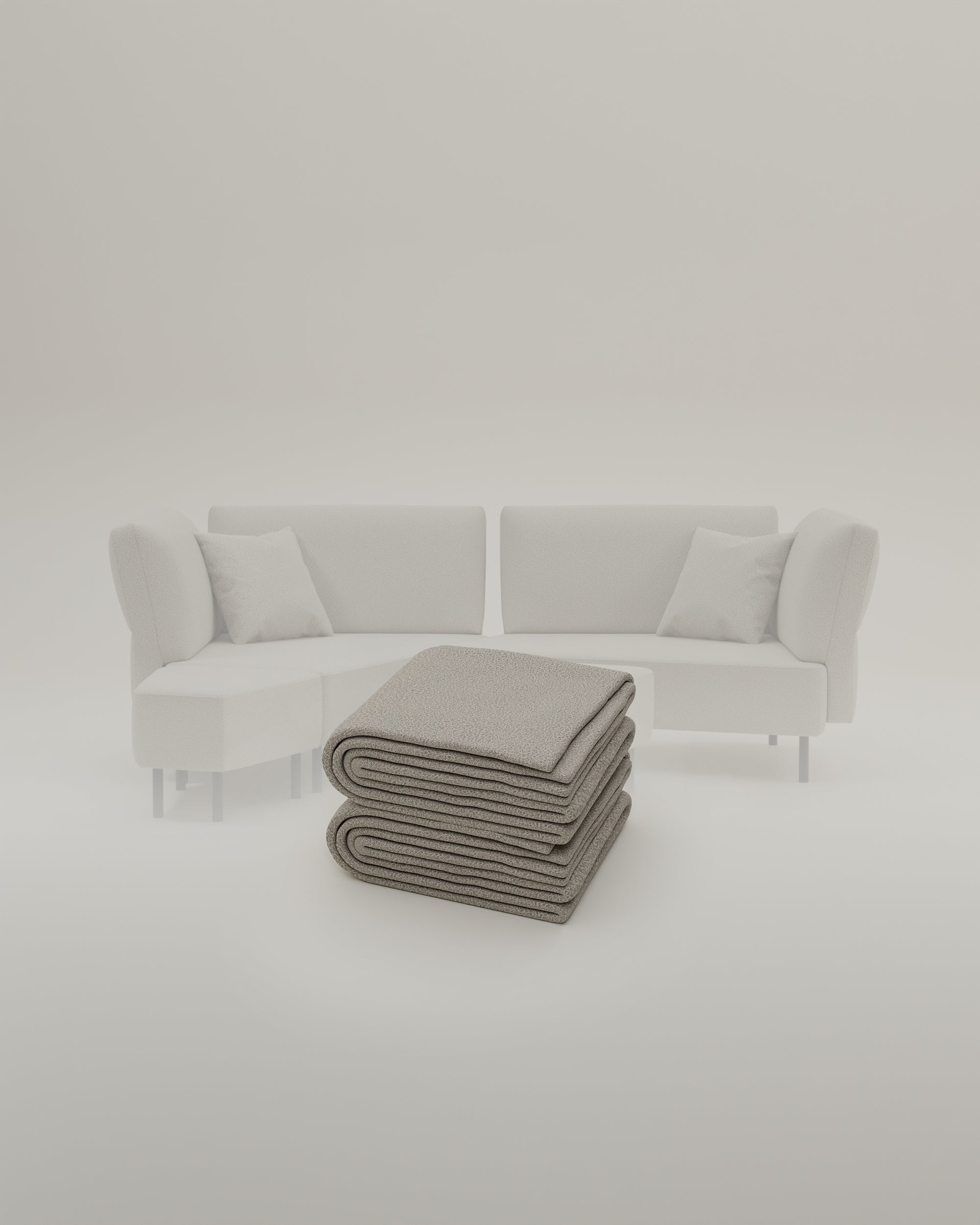 Stoffbezug Fuego Cappuccino - Modulares Sofa Mike - Individuell Joanna