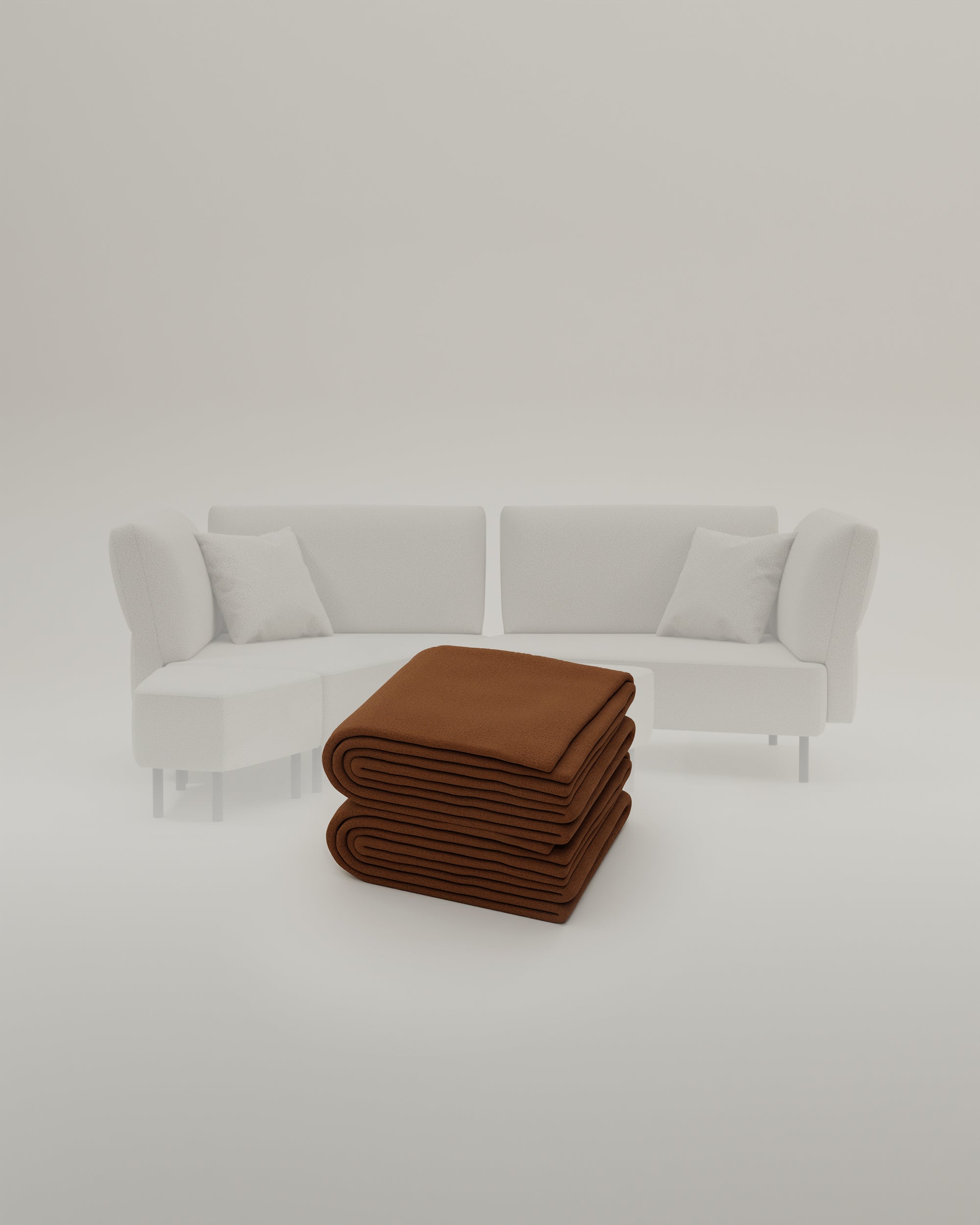 Stoffbezug Fuego Cappuccino - Modulares Sofa Mike - Individuell Joanna
