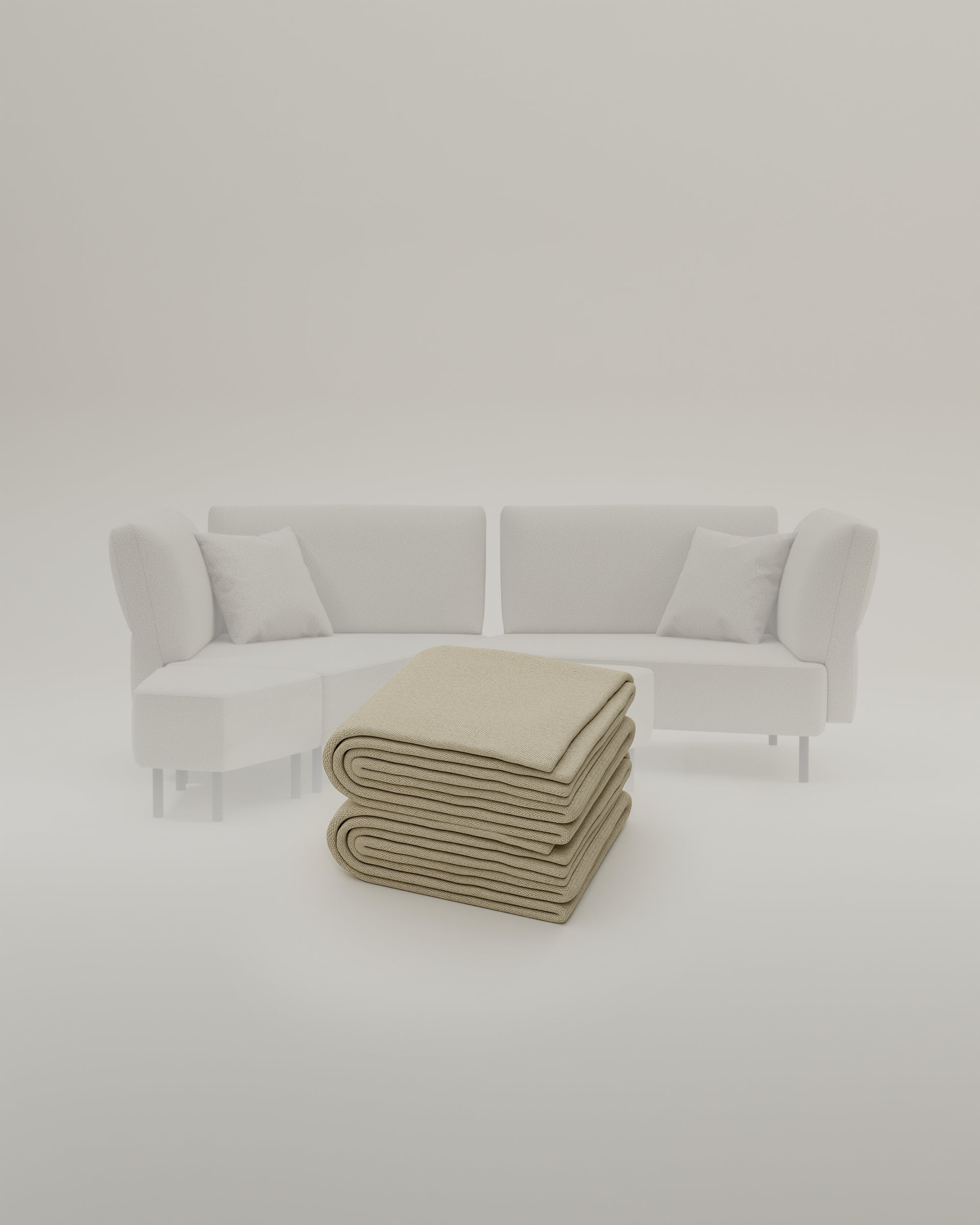 Stoffbezug Fuego Cappuccino - Modulares Sofa Mike - Individuell Joanna