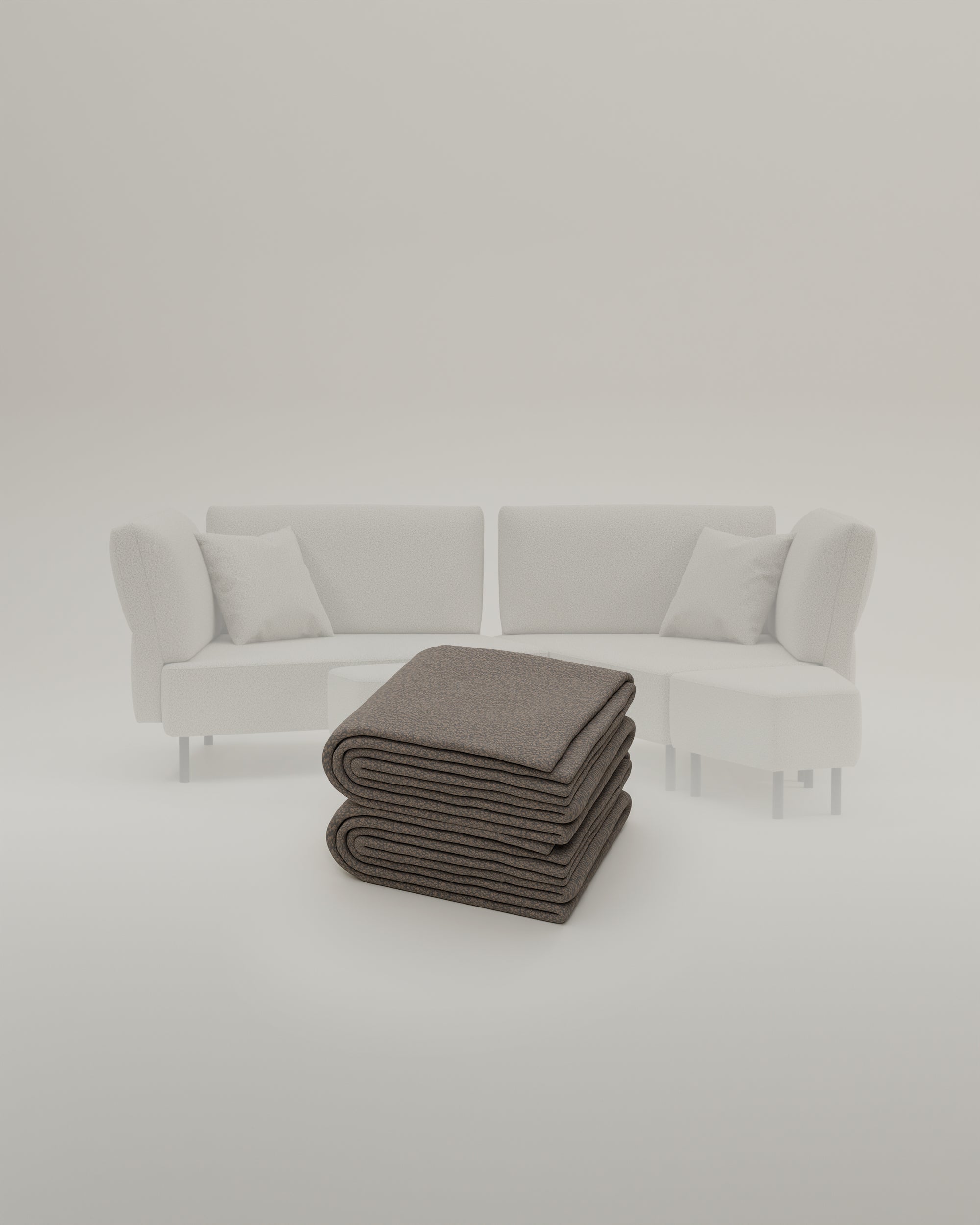 Stoffbezug Fuego Cappuccino - Modulares Sofa Mike - Individuell Joanna