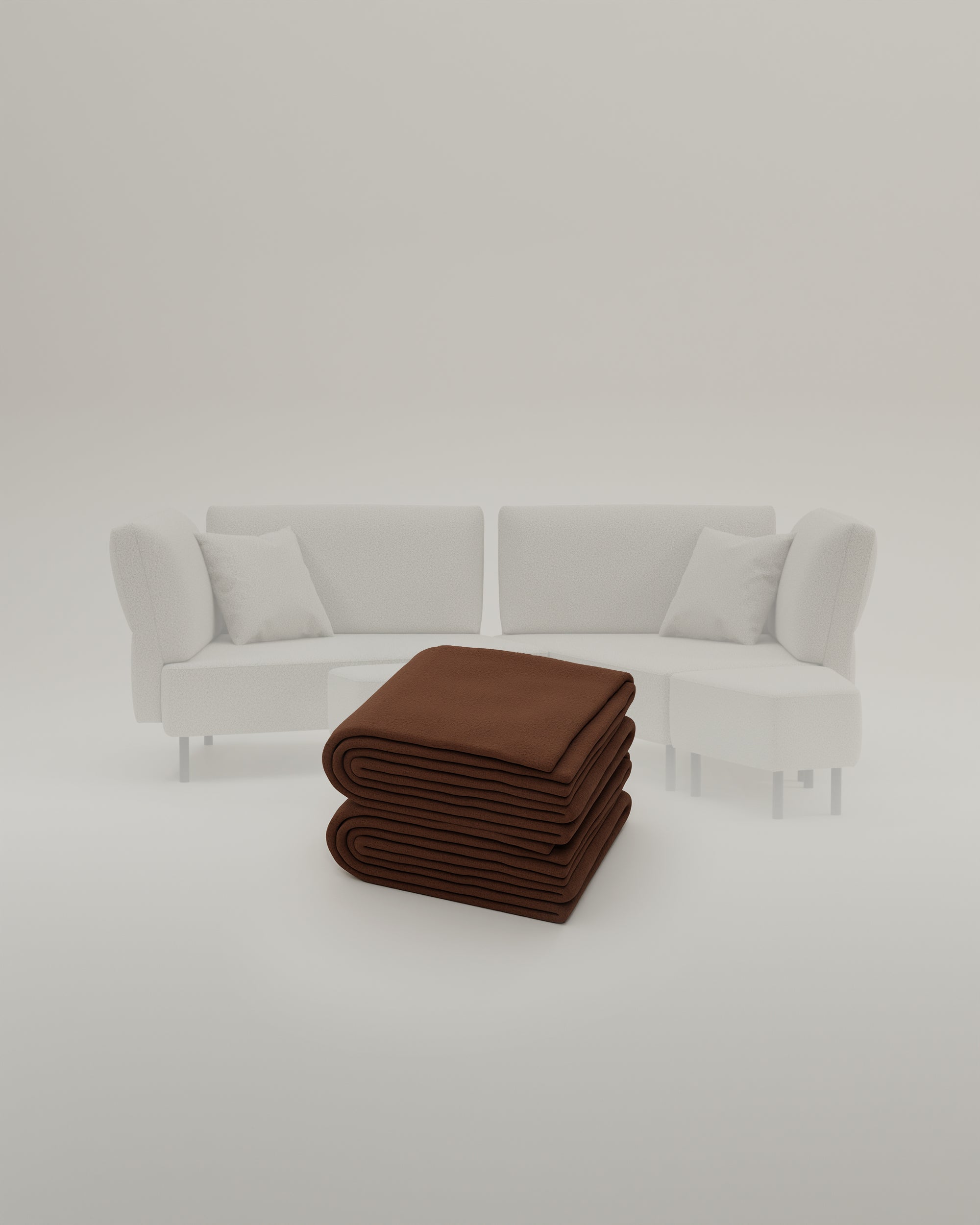 Stoffbezug Fuego Cappuccino - Modulares Sofa Mike - Individuell Joanna