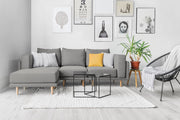 Modulares Sofa Donna mit Schlaffunktion - Grau-Mollia - Livom