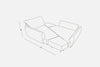 Modulares Sofa Mike mit Schlaffunktion - Livom