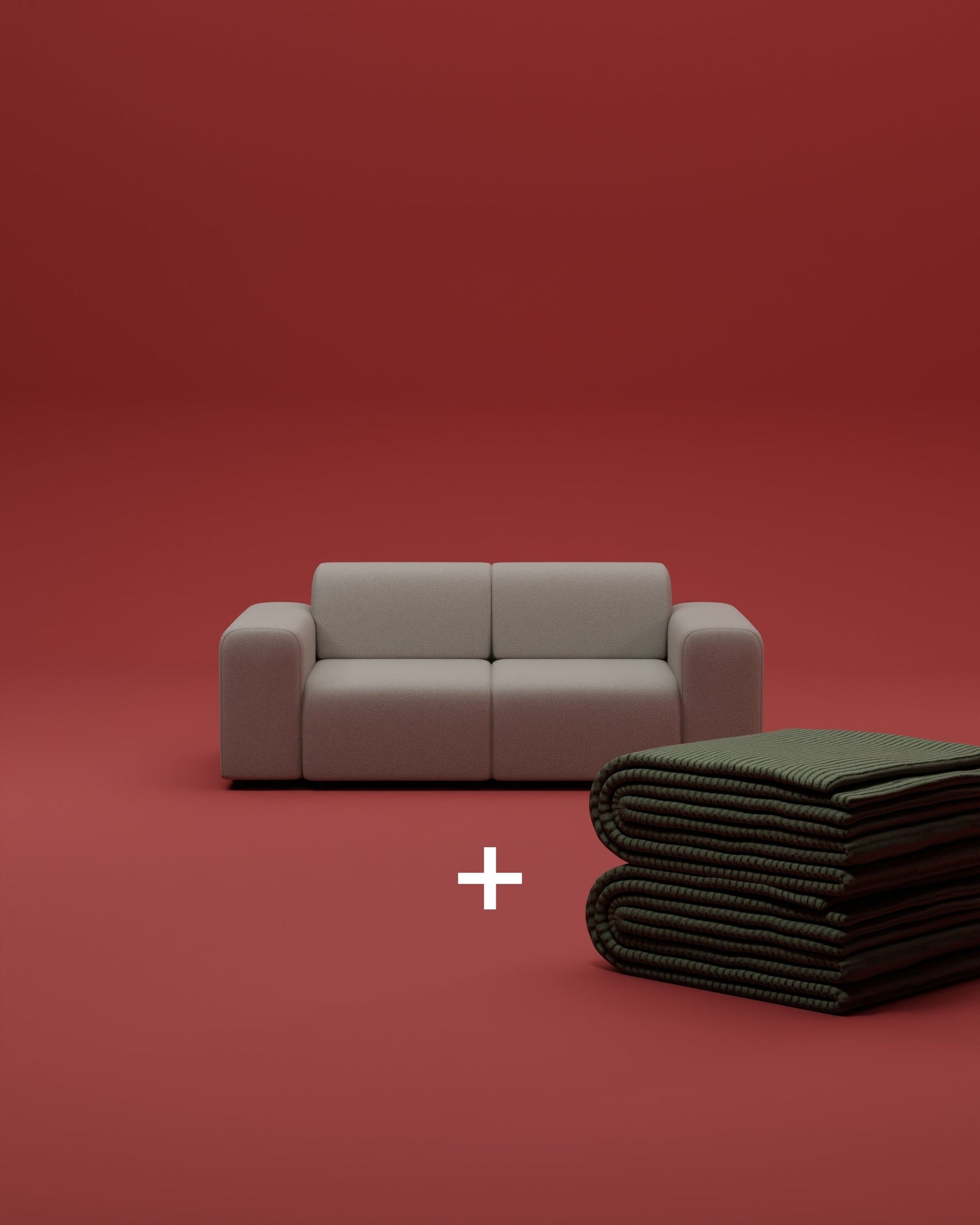 Modulares Sofa Nina 2-Sitzer mit Schlaffunktion
