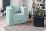Modularer Sofa-Sessel Alex mit Schlaffunktion - Minze-Mollia - Livom