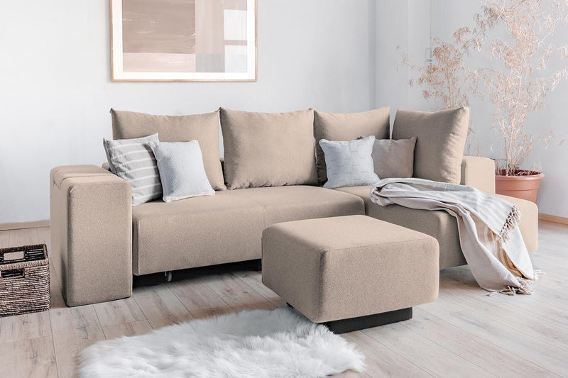 Modulares Sofa Amelie mit Schlaffunktion - Latte-Velare - Livom