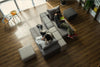 Modulares Sofa Amelie mit Schlaffunktion - Stoff Baumwolle - Livom