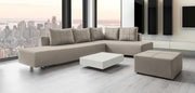 Modulares Sofa Amy mit Schlaffunktion - Beige-Velare - Livom