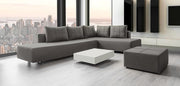 Modulares Sofa Amy mit Schlaffunktion - Grau-Mollia - Livom