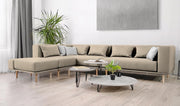 Modulares Sofa Jenny mit Schlaffunktion - Beige-Mollia - Livom