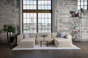 Stoffbezug - Modulares Sofa Harvey XL - Light-Grey-Velvet - Livom
